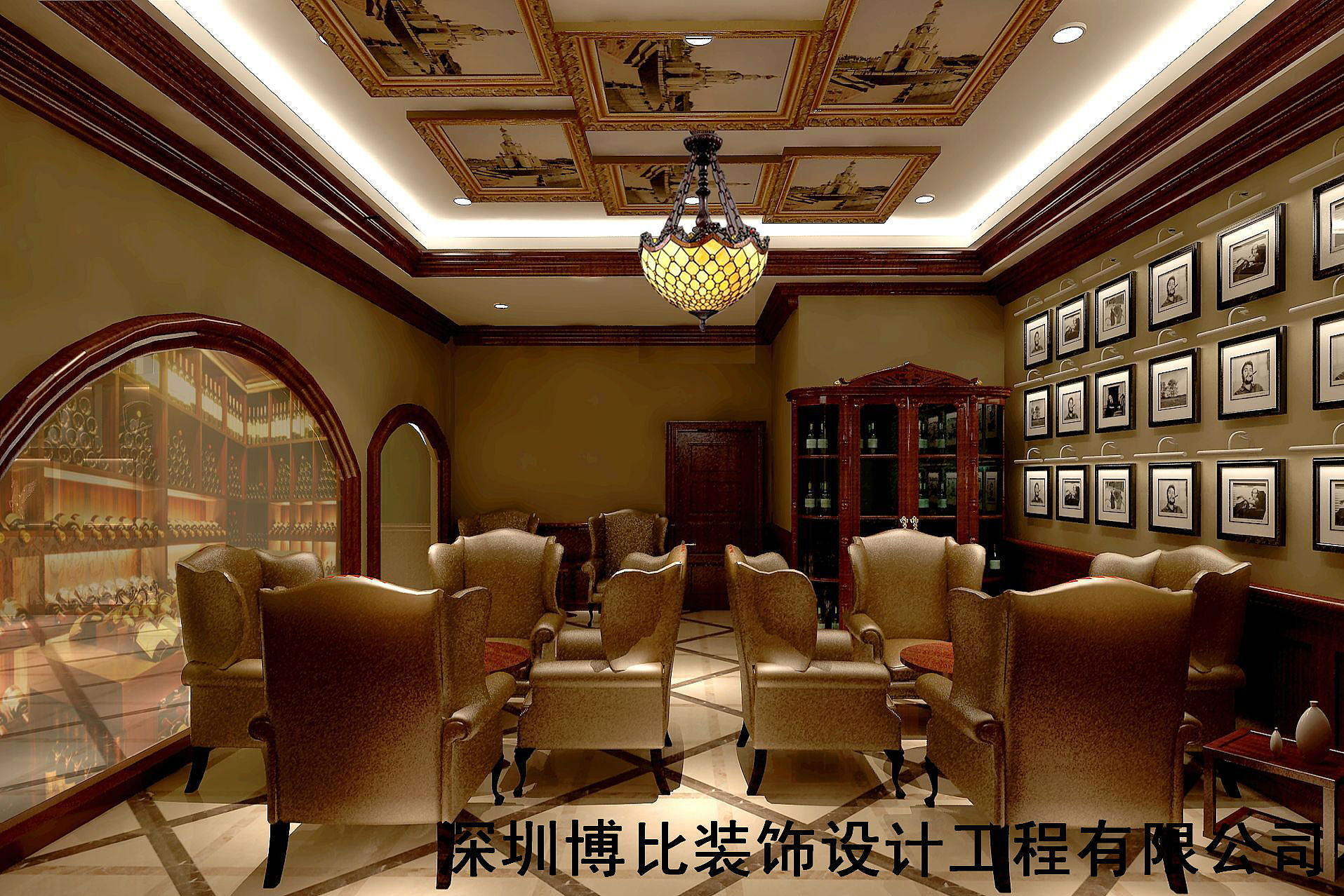 新中式会所工装1500平装修