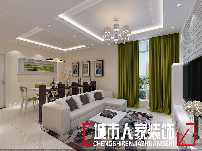 久盛丽景花园现代风格展示