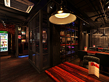 工业风烧烤店