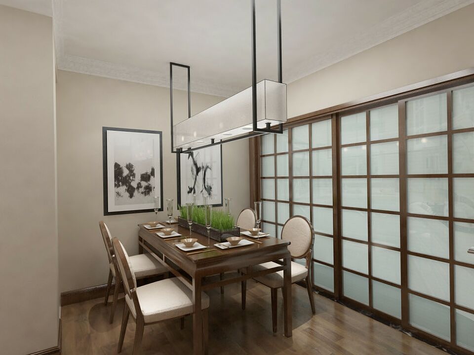 荷塘月色现代简洁二居室