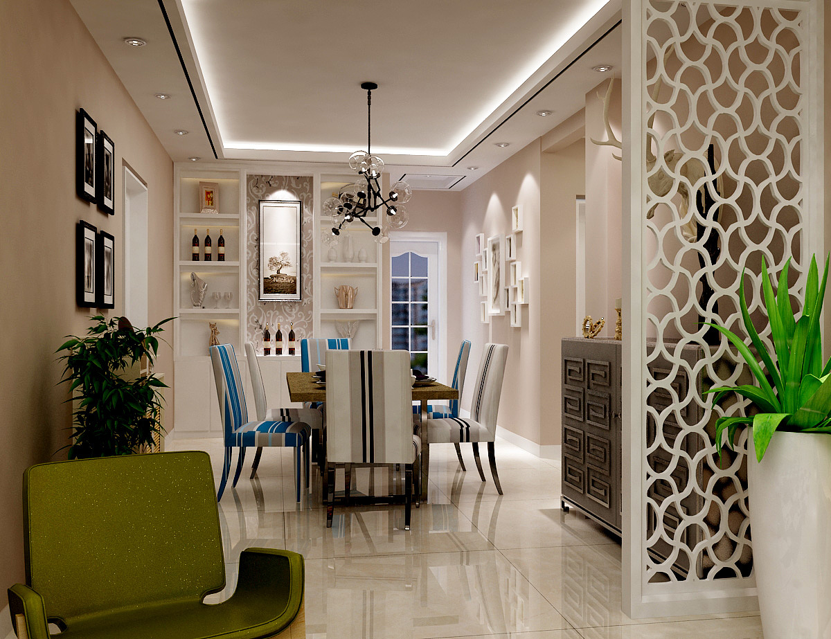 京泰盘龙湾现代时尚三居室