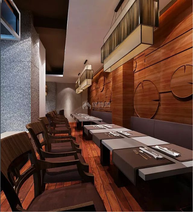 日式餐厅工装设计效果图