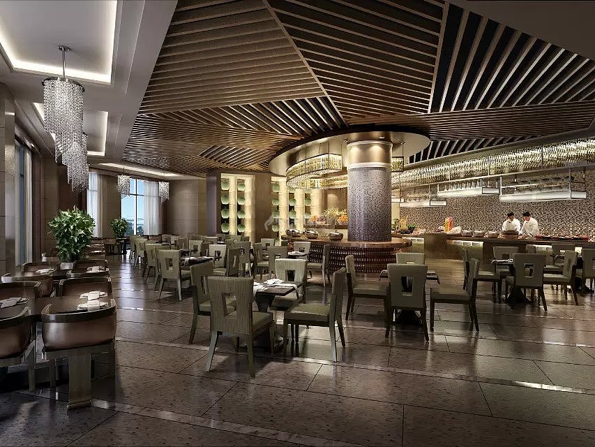 溫馨簡歐餐飲空間效果圖