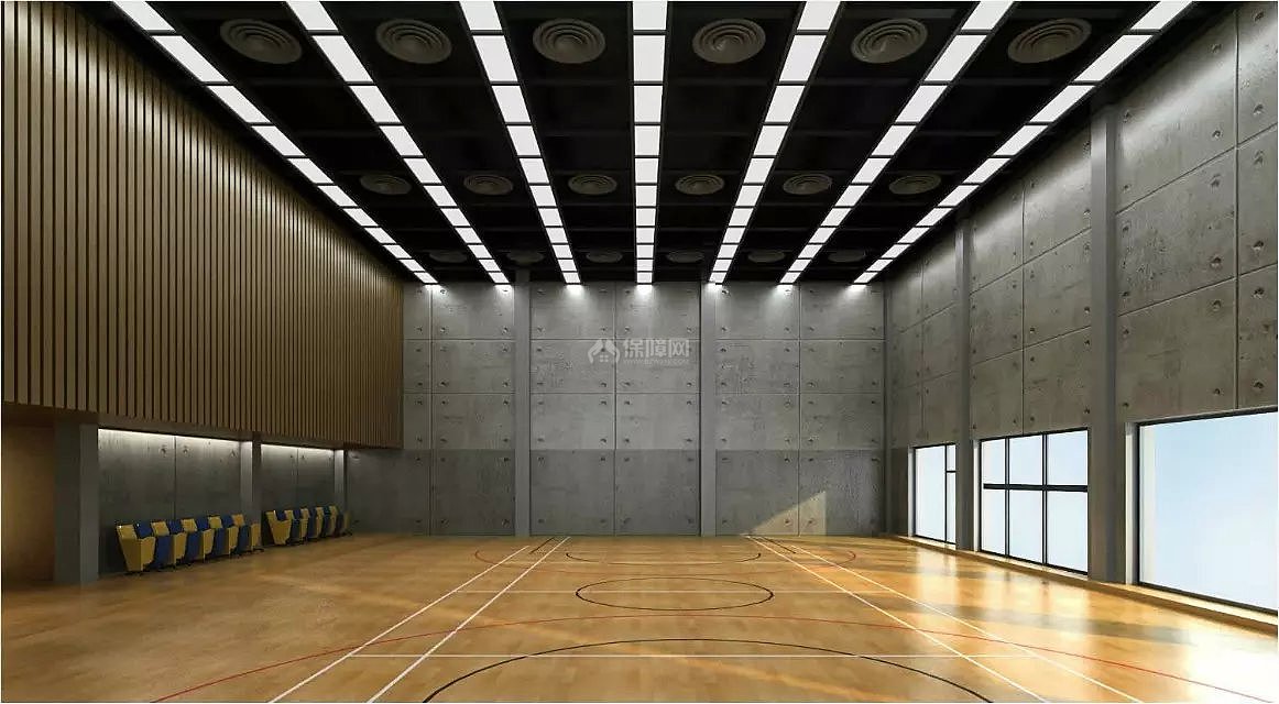 新中式会所网球馆设计效果图欣赏