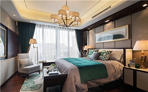 现代公寓卧室效果图