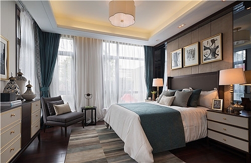 现代公寓卧室效果图