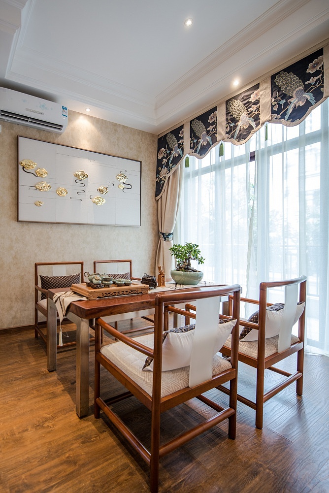 中西混搭新古典风格休闲区效果图