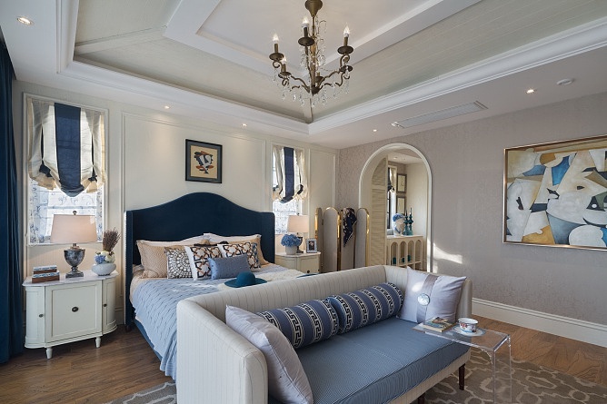 清新地中海风格卧室效果图