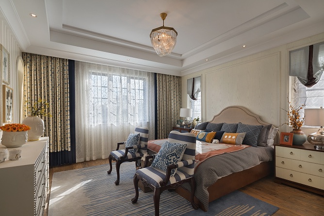 清新地中海风格卧室效果图