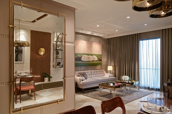 简欧风格公寓设计客厅效果图