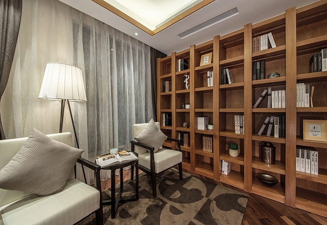 日式样板房书房效果图