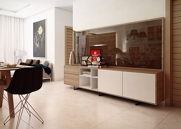 现代简约的两居室