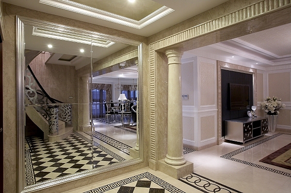 中天桂湖云庭别墅  精致欧式风格走廊效果图