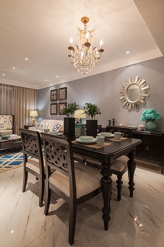 融信澜郡   现代时尚公寓餐厅效果图