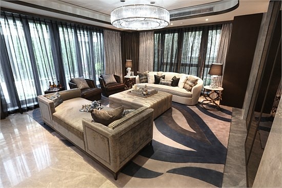 融信大卫城别墅   精致奢华欧式客厅效果图