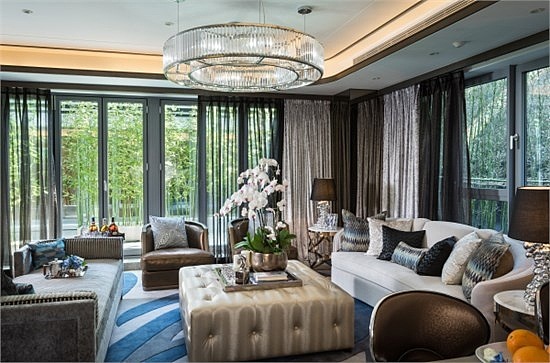 融信大卫城别墅   精致奢华欧式客厅效果图