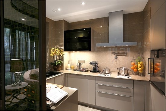 融信大卫城别墅   精致奢华欧式厨房效果图
