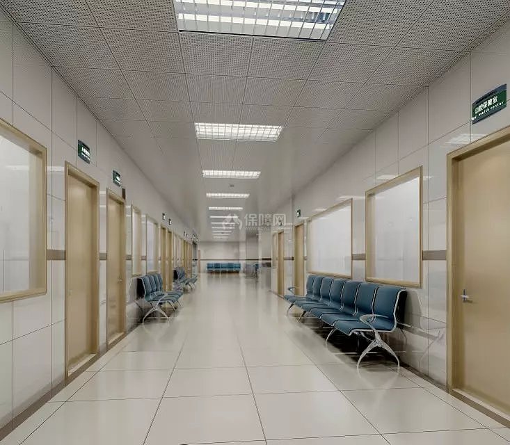 医院室内走廊装修效果图
