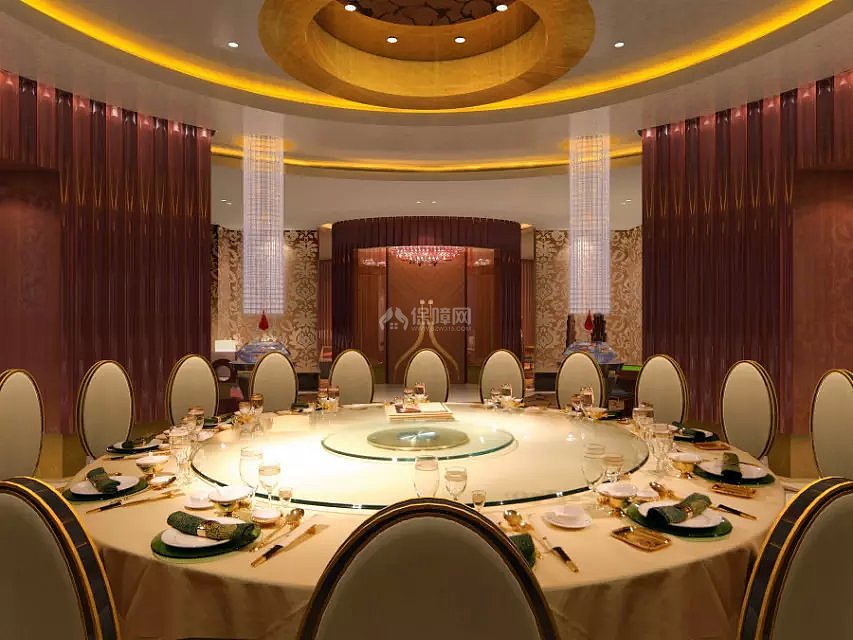 宜昌馨岛酒店餐厅VIP包厢室内设计图片