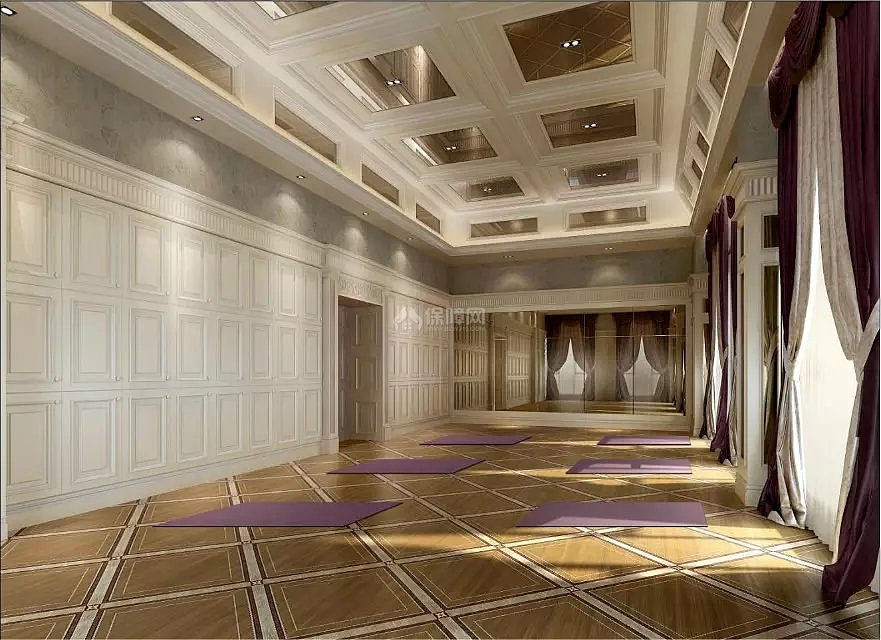休閑健身會(huì)所餐廳效果圖