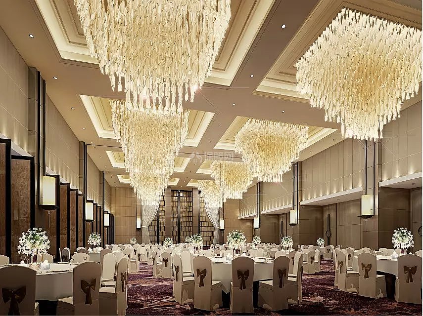 五星级酒店宴会厅效果图