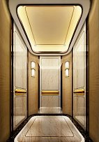 五星级酒店电梯轿厢图片