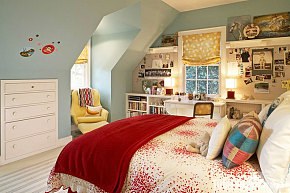 暖色调阁楼卧室装修设计欣赏