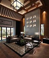 中式风格客厅装修效果图大全