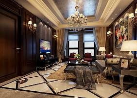 美式风格两室两厅家装设计案例欣赏