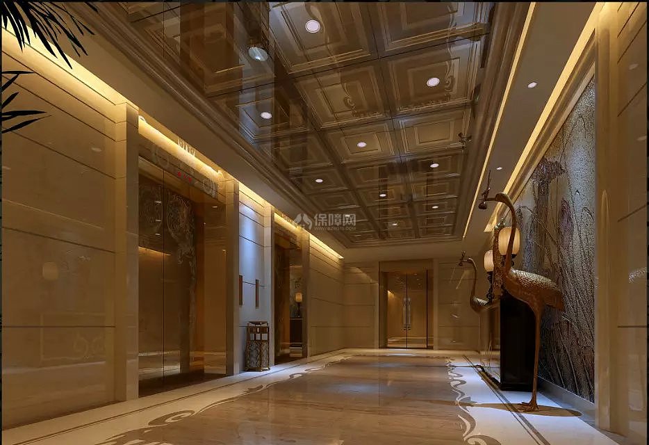 泰兴大酒店餐厅电梯间设计图片