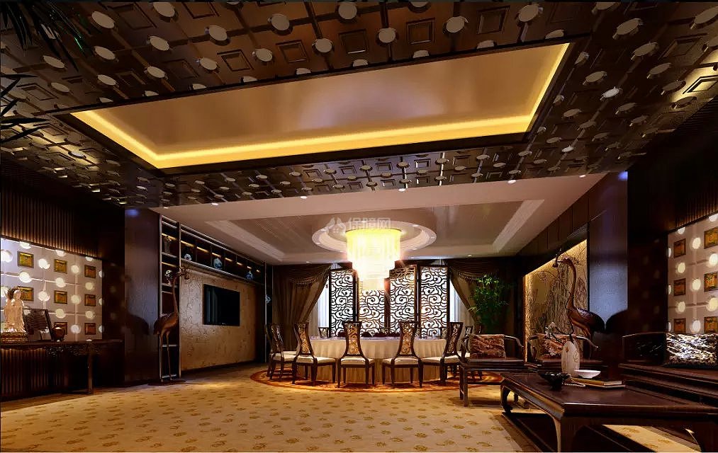 泰兴大酒店中式餐厅包厢设计图片