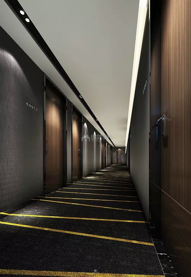 快捷酒店客房走廊设计效果图欣赏