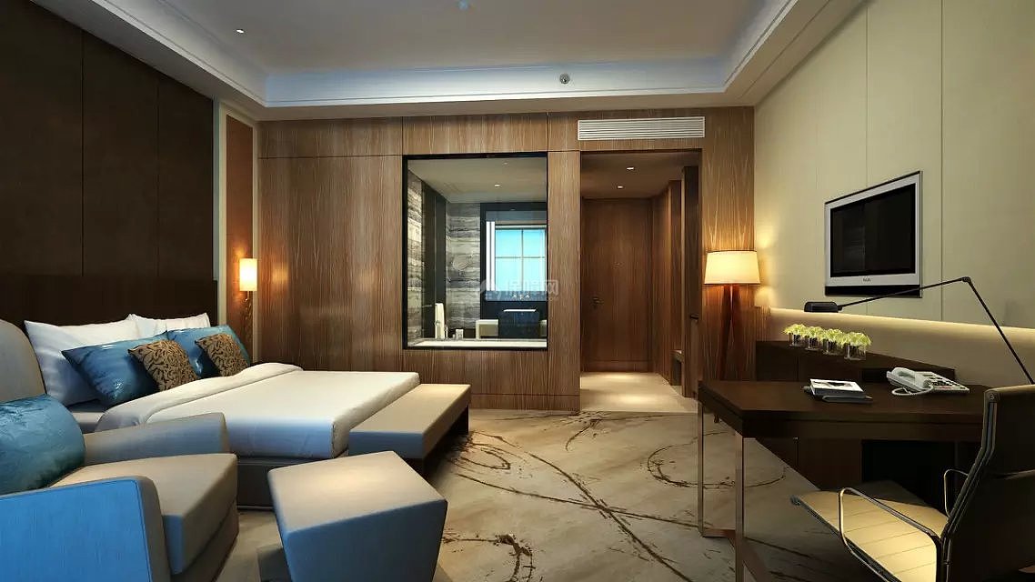 上海曼哈顿酒店卧室设计效果图