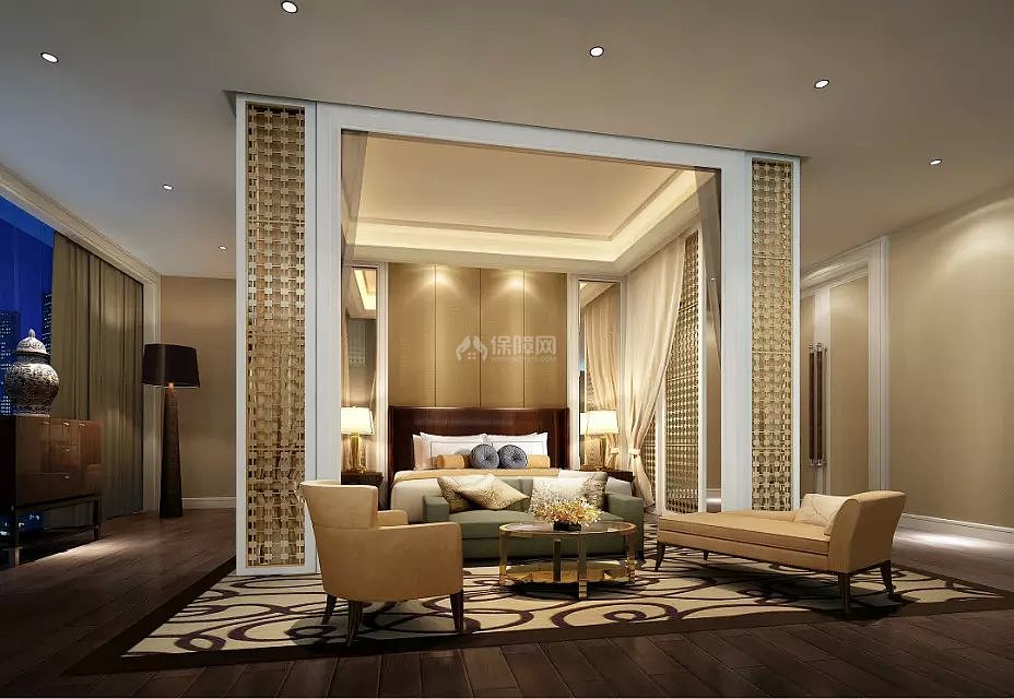 福州威斯汀酒店总统套房卧室设计图片