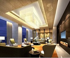 太原威斯汀酒店總統(tǒng)套房客廳效果圖