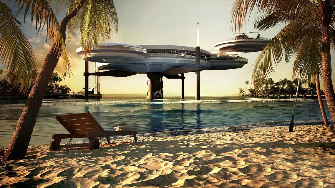 迪拜水下酒店外观设计图片