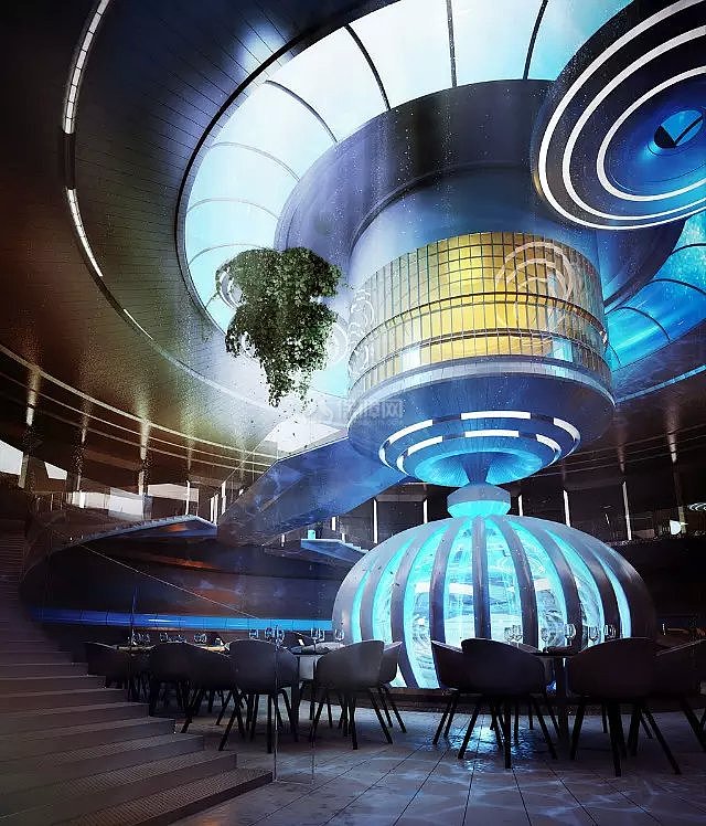 迪拜水下酒店大堂设计图片欣赏