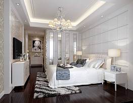 欧式风格白色卧室装修图片
