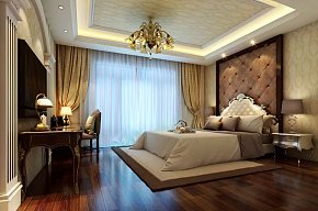 欧式风格温馨卧室图片