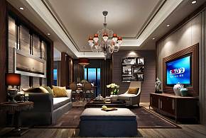 美式风格典雅室内客厅设计图片
