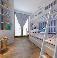 现代欧式风格三居室儿童房装修设计