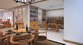 120平米舒适中式风格餐厅餐桌设计