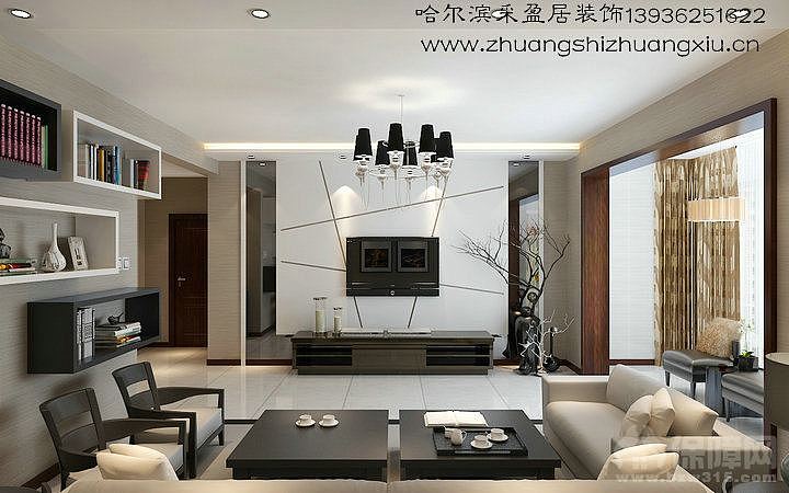 哈尔滨采盈居装饰公司分享万达华宅家装案例效果图