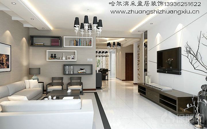 哈尔滨采盈居装饰公司分享万达华宅家装案例效果图