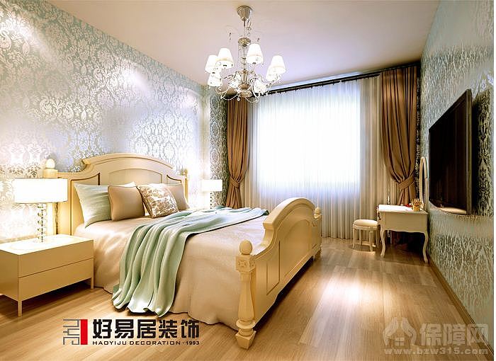 本案的设计风格为简约欧式，营造典雅、自然、高贵的气