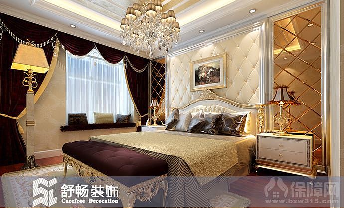 本案的设计着力打造“精致生活里的欧式情结”。因此无