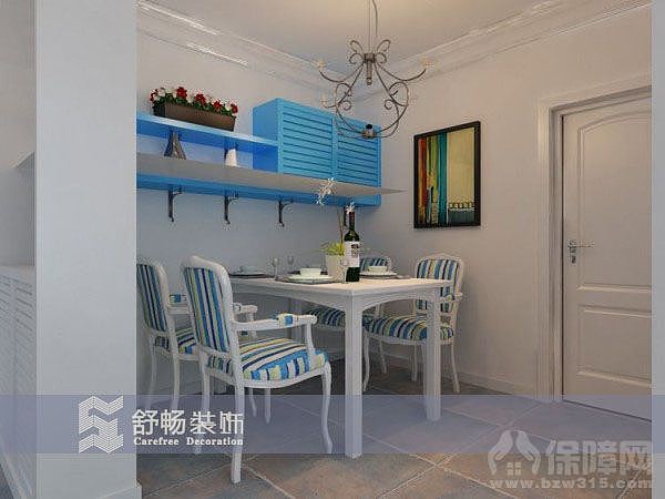 本套设计方案应业主需要，做一套地中海风格的设计，造