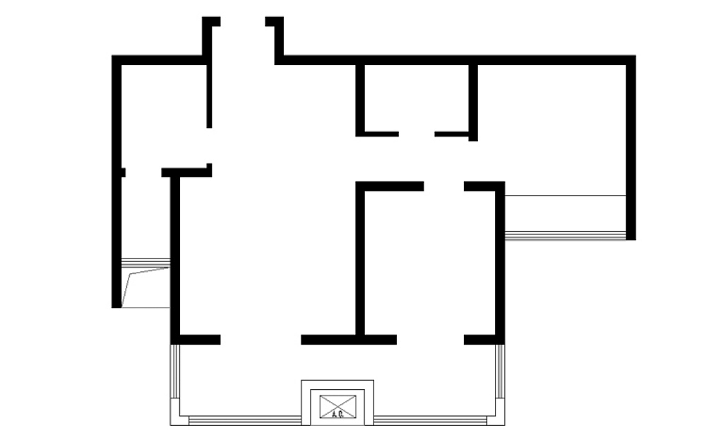 餐厅区域运用弧线吊顶，整个空间配上电视墙延伸的壁纸