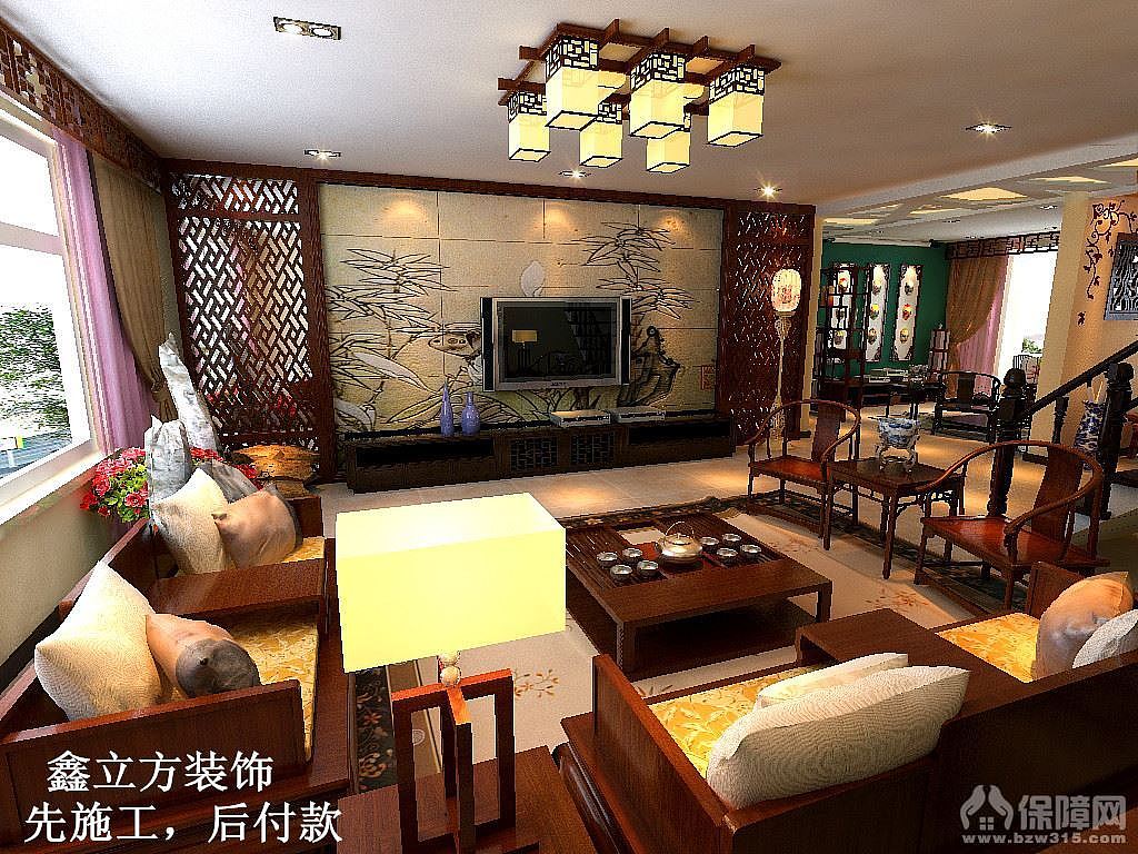 业主为50左右男性，通过前期沟通，业主比较喜欢中式