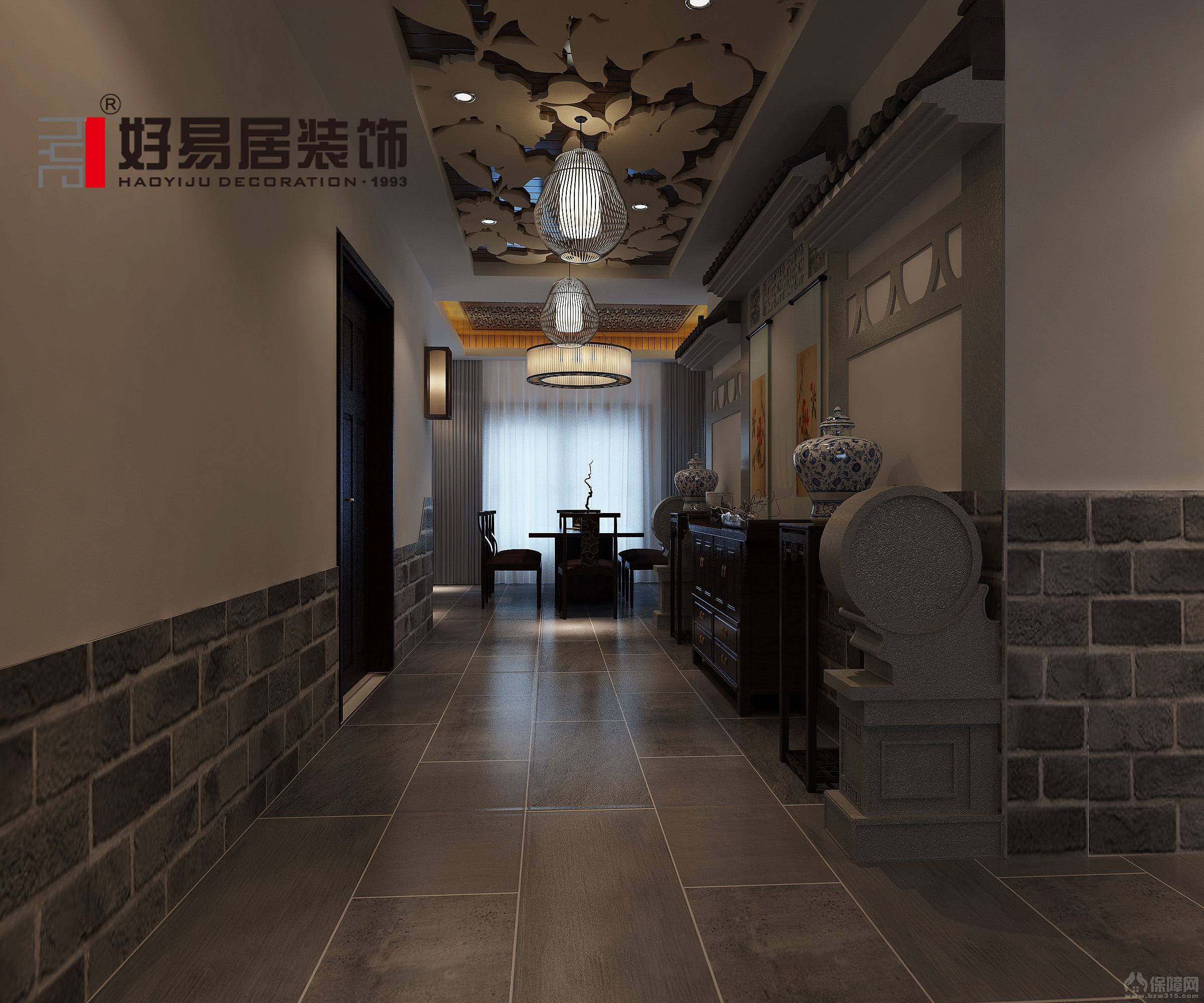 设计师解析：本设计运用了东方的元素结合了现代工艺的